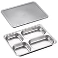 thumbnail image 4 of Tuvgenk Stainless Steel Compartment Lunch Box,Meal Prep Containers with Divided Sections,Leakproof Bento Box for Cafeteria and Work,A, 4 of 4