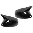 thumbnail image 1 of Shell Pair Side Mirror Cover Cap Horn Style Protector Housing Fit for  Sedan/Hatchback, 1 of 7