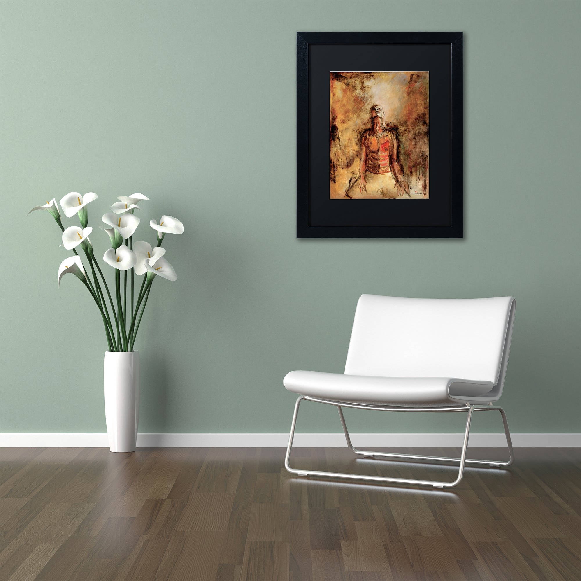Trademark Fine Art "Totally Surrender" Canvas Art by Joarez, Black Matte, Black Frame