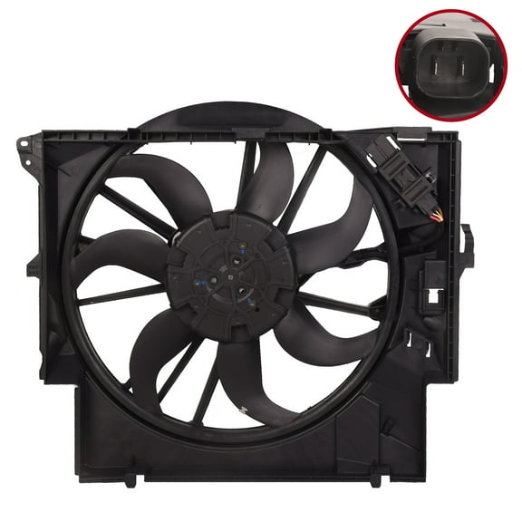 Radiator Cooling Fan Assembly Fits BMW 135i 335i X1 Z4 2007-2016 17427545366