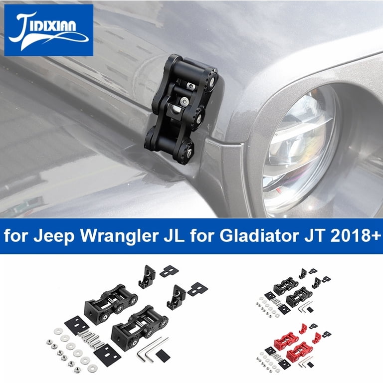 Hood Latches Lock with Keys for Jeep Wrangler JK & JL & Gladiator JT