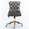 thumbnail image 5 of Swivel and Adjustable Chair / Gray Velvet for Office Use, 5 of 7
