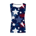 thumbnail image 4 of Aboser Plus Size Tank Top Women American Flag Patriotic Shirt Funny Stars and Stripes Graphic Tees Slim Fit High Neck Tanks Summer Soft Sleeveless T-Shirts, 4 of 4
