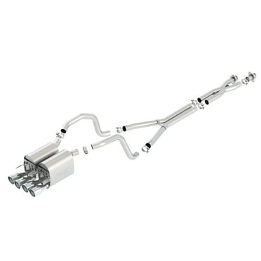 BORLA EXHAUST 140452 05-08 CORVETTE C6 6.0L/6.2L V8 RWD INCL PADDLE SHIFT SPLIT REAR C-BACK SYSTEM W/X-PIPE, S-TYPE LL