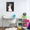 thumbnail image 4 of Stupell Industries Minimalist Simple White Bunny Black Framed Giclee Art, 24 x 30, by Jessica Beck, 4 of 8