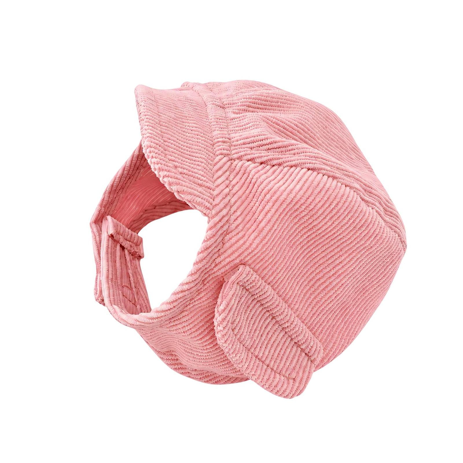 Ribbed Pet Baseball Hat for Small Dog and Cats Wide Curved Brims and Flexible Fastening for Strolls Outings and Photo Dressingup