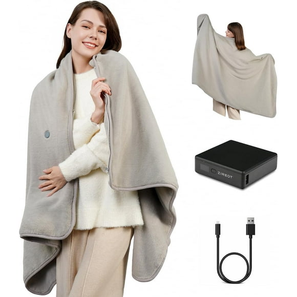 Portable Infrared Heated Blanket with Battery Pack