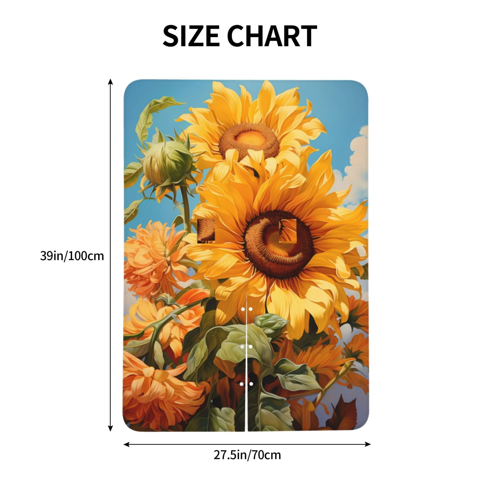Naloa Sunflower Blue Sky Baby Car Seat Cover, Breathable Baby Carrier Cover, Multiuse Baby Carrier Cover & Nursing Breastfeeding Cover