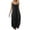 Black, variant on Women's Casual V Neck Sleeveless Loose Fit Summer Dress, Flowy Maxi with Side Slit, Boho Beach Tank Dress for Warm Weather