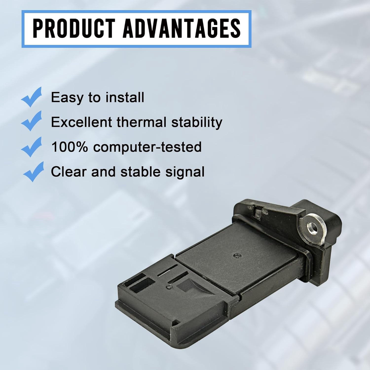 Mass Air Flow Sensor MAF Sensor Compatible with Ford Escape Expedition Explorer F150 F250 F350 Lincoln MKX MKZ Navigator Town Car Mercury Mariner Mountaineer Replaces 3L3Z-12B579-BA MAF0012