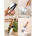 thumbnail image 5 of Stainless Steel Watermelon Slicer, 2026 New Triangle Watermelon Cutter, Stainless Steel with Wooden Handle for A Wide Variety Watermelon, Cantaloupe, Honeydew, Apples, and More, 5 of 7