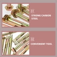 thumbnail image 4 of CATIEBYE 12pcs Drywall Screws Carbon Steel Anchor Screw for Securing Heavy Items in DIY Projects, 4 of 7