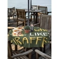 thumbnail image 2 of Outdoor Tablecloths with Umbrella Hole & Zipper, Green Giraffe Round Tablecloth 54 Inch, Love Heart Spring Floral Botanical Waterproof Table Cloth, Patio/Pool/Picnic Table Covers, 2 of 8
