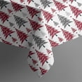 thumbnail image 5 of Red and Gray Christmas Tree Pattern Square Tablecloth,Waterproof Square Table Cover,Wipeable Spillproof Washable Table Cover for Home Kitchen Party Decor 42"X42"(107x107cm), 5 of 6
