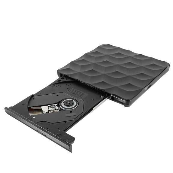 PartyKindom Portable Dvd Writer Drive Black USB 3.0 Compatible with Laptops Desktops
