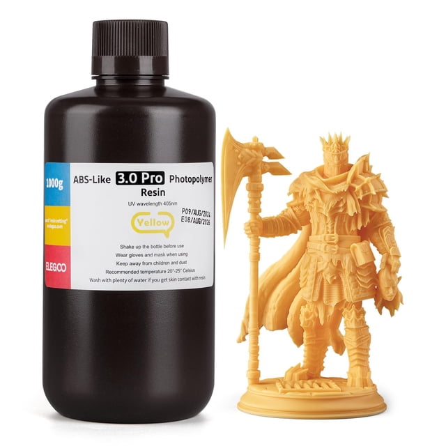 Impresora 3D de resina ELEGOO ABS-Like 3.0 Pro 1000g amarilla
