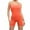 ☪310-Orange, variant on Athletic Rompers for Women Padded Tank Top Workout Shorts Jumpsuit Pockets One Piece Bodysuit Running Yoga Gym 2026