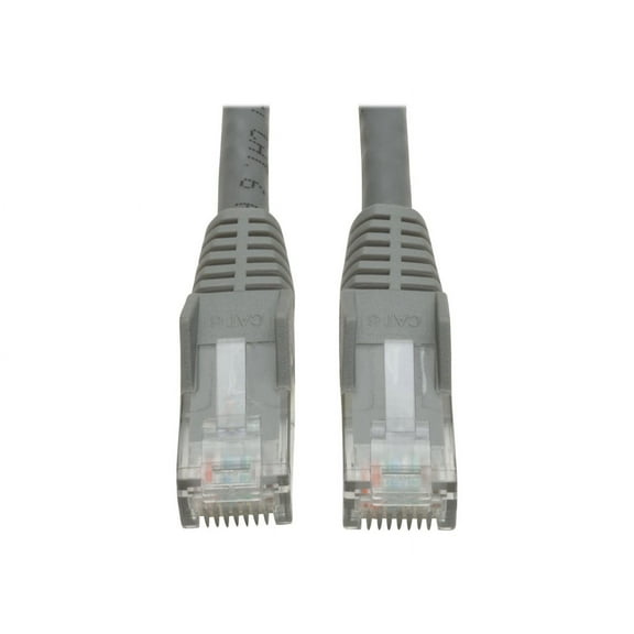 Tripp Lite 10ft Cat6 Gigabit Snagless Molded Patch Cable (RJ45 M/M) - Gray