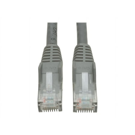 UPC: 0037332204912 | Tripp Lite Premium Cat6 Gigabit Snagless Molded UTP Patch Cable 24 AWG 550 MHz/1 Gbps (RJ45 M/M) Gray 35 ft. – Patch cable – RJ-45 (M) to RJ-45 (M) – 35 ft – UTP – CAT 6 – IEEE 802.3ab/IEEE 802.5 – molded snagless solid – gray
