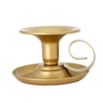 thumbnail image 2 of Candelabro de hierro de Estilo europeo Sunnimix tipo de taza de té artesanal Candelero contenedor de vela dorado, 2 of 8