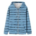 thumbnail image 1 of Sudadera con capucha de manga larga para mujer, informal, con capucha, para exteriores y chaquetas, blusa estampada a la moda, sudadera de manga larga con bolsillos, sudadera con capucha, blusa de pol, 1 of 3
