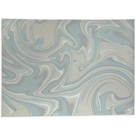 

Hermosa Swirl Teal Kitchen Mat by Kavka Designs