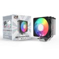 thumbnail image 3 of Enfriador CPU Aire Radiador 4 Tubos Calor 10CM PWM Y ARGB para Intel 115X 1700 (negro), 3 of 9