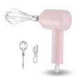thumbnail image 1 of Worallymy Batidor de huevos Batidor de huevos recargable inalámbrico USB Batidor de huevos para hornear en el hogar Mini mezclador de crema Batidora Agitador, Rosa Worallymy JD735794957, 1 of 7