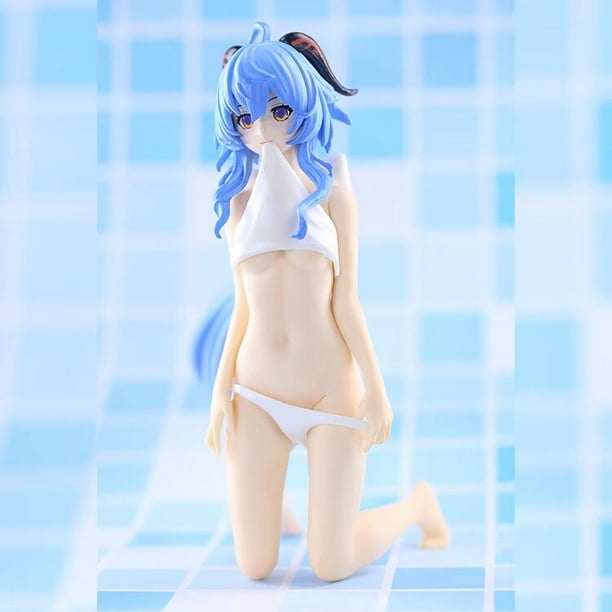 Genshin-figuras de impacto Ganyu Kawaii para adultos, figura de Anime Hentai, modelo de juego periférico, muñeca de adorno para adultos, juguete para niños, 18cm Fivean unisex