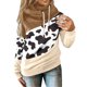 thumbnail image 1 of Sudadera con capucha y estampado de vaca para mujer, sudadera con capucha y cordón de manga larga Fridja  fksj3603, 1 of 5