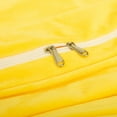 thumbnail image 2 of NTBAY 3 Piece Velvet King Duvet Cover Set with Zipper Closure and Corner Tie, Ultra Soft and Luxury Comforter Cover Set, 90"x104", Yellow, 2 of 5