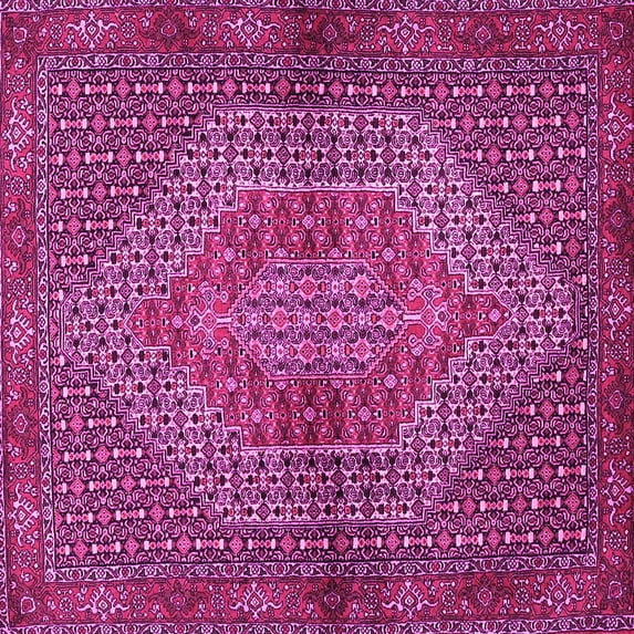 Ahgly Company Indoor Square Persian Pink Traditional Area Rugs, 3' Square