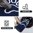 thumbnail image 4 of Buganda Door Mat for Inside, Absorbent Low Profile Doormat, Dirt Trapper for Outside Entry, Non Slip Rug with Dog Paws Prints, 20"x32", Navy Blue, 4 of 8