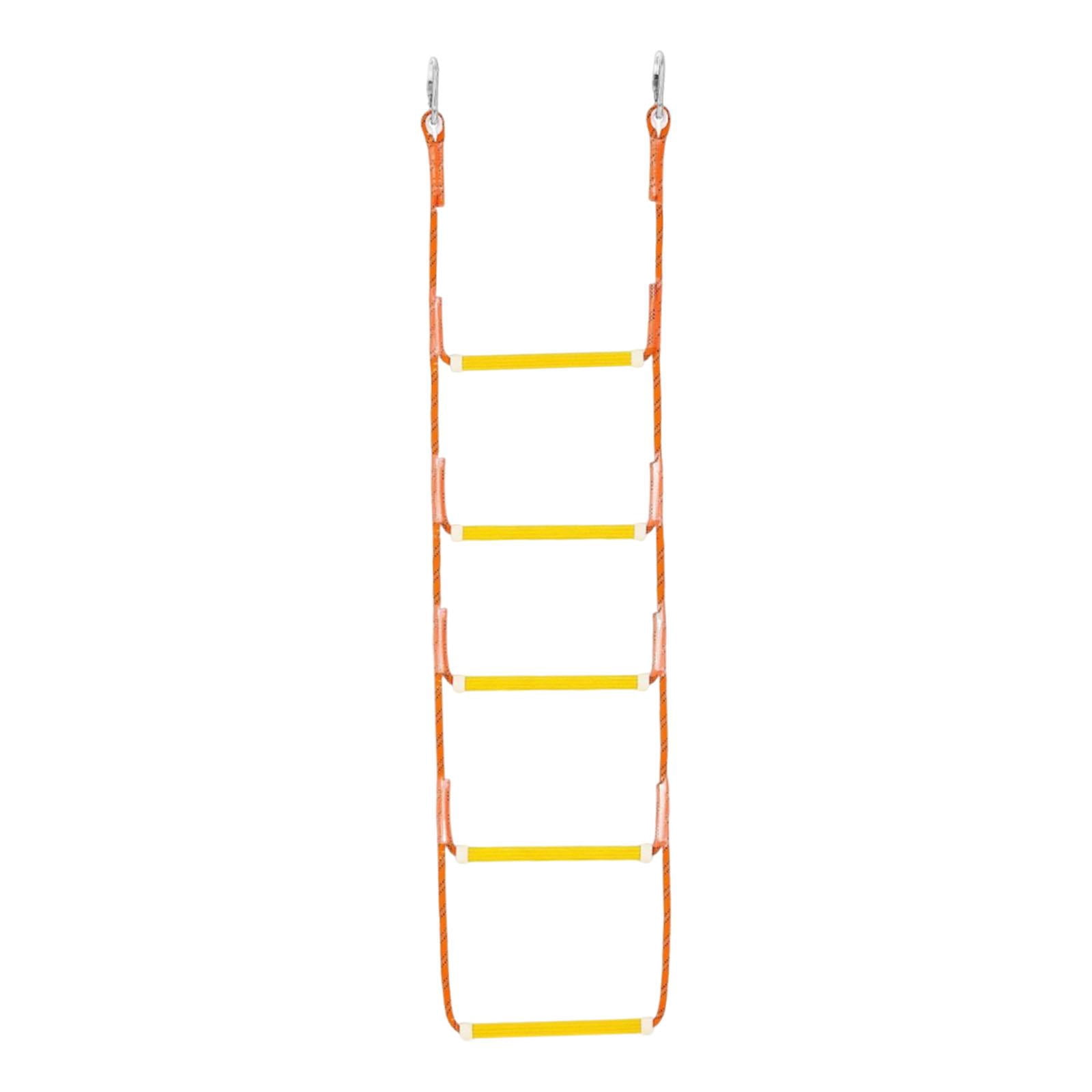 GARENDE Marine Rope Ladder Stable Non Slip Steps for Kayaking Pontoon Boats Sailboat 5 Steps 135x35cm