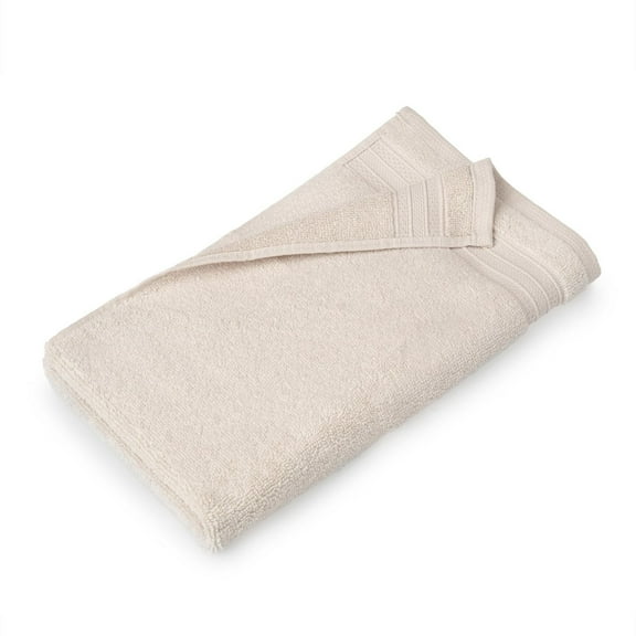 Serviette de toilette Hometrends unie 100 % coton, 1 pièce, 550 g/m², ultra absorbante et douce, couleur crème