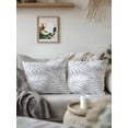 thumbnail image 2 of Outdoor Pillows Waterproof, Gery Coastal Palm Leaves Throw Pillows with Inserts Included, Summer Tropical Botanical Indoor Outdoor Decorative Lumbar Pillow for Bed/Couch/Patio 18"x18", 1Pcs, 2 of 8