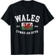 thumbnail image 1 of Wales Flag Cymru Am Byth Welsh Dragon Banner Welshman Camiseta, 1 of 2