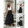 thumbnail image 6 of STARVNC Women Elastic High Waist Pleated Tiered Fairy Prom Tulle Cake Long Skirt, 6 of 6