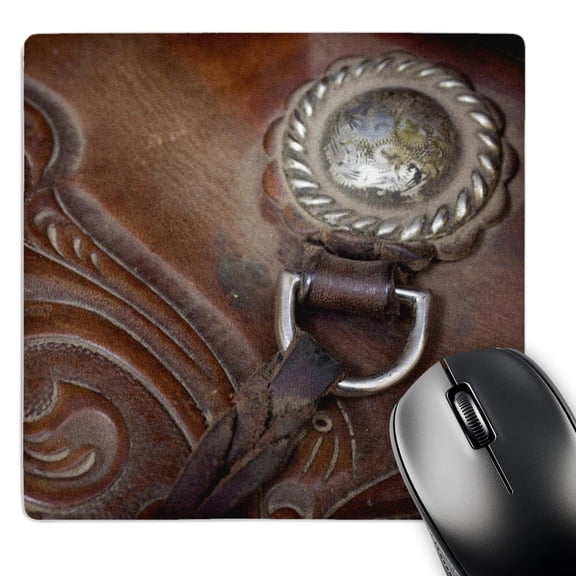 3dRose, Oregon, Seneca, Ponderosa Ranch. Cowboy saddle - US38 BJA0355 - Jaynes Gallery, MousePad