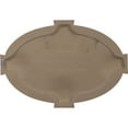 thumbnail image 4 of 29"W x 20"H x 1 3/4"P, Horizontal Oval Gable Vent Louver with Flat trim & Keystones, Non-Functional, 4 of 5
