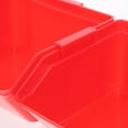 thumbnail image 1 of BESTYASH 5Pcs Red ABS Material Parts Storage Boxes Stackable Organizer for Garage and Warehouse, 1 of 8