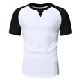 thumbnail image 6 of Sngxgn Mens T Shirt Short Sleeve T Shirt Crewneck Tee Regular Fit Ribbed Neckline Shirt for Men(Black,L), 6 of 7