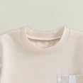 thumbnail image 6 of HCNTES Toddler Baby Boy Summer Outfits Trendy Checkered Patch Pocket T-Shirt and Shorts 2-Piece Set Toddler Boy Summer Clothes, 6 of 6