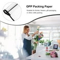 thumbnail image 2 of KONTONTY 20Pcs Transparent Paper OPP Black for Craft Packing Supplies, 2 of 8