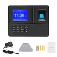 thumbnail image 4 of Intelligent Biometric Fingerprint Time Attendance Machine with 3.2 Inch TFT Display Screen Battery Time Clock Fingerprint Password Employee Checking-in Recorder Reader Support USB Disk Ether, 4 of 7