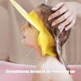 thumbnail image 4 of 3 en 1Bonnet de douche bebe, Chapeau Douche Bébé, shampoing douche bain bébé bonnet de protection doux visière réglable souple douce bonnet pour Enfant 1 Ans - 12 Ans - Bleu, 4 of 5