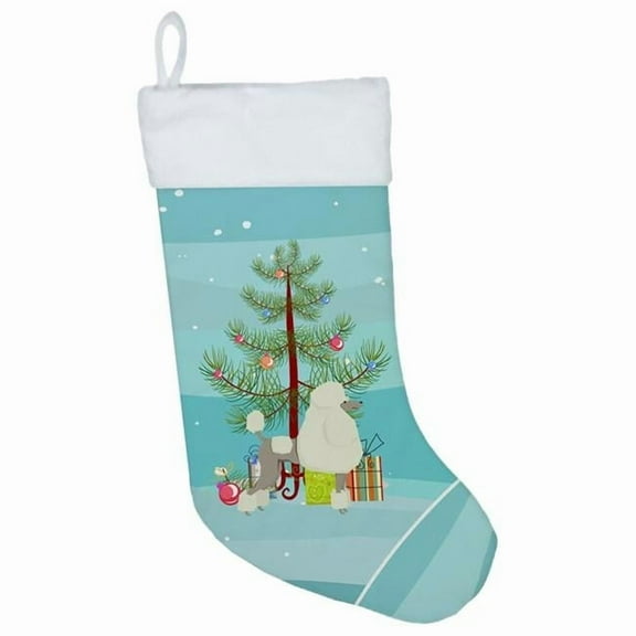 Poodle Christmas Tree Christmas Stocking