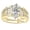 Yellow Gold, variant on 1.25 Ctw Baguette Round Diamond Engagement Ring Wedding Bridal Band Set Marquise Shape (0.5 Ct E Color SI1 Clarity Center Stone) 14K White Gold Size-9