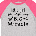 thumbnail image 4 of Inktastic Little Girl, Big Miracle Girls Toddler T-Shirt, 4 of 5