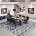thumbnail image 6 of Washable Area Rug for Living Room, 9'x12' Bohemian Aztec Non-Slip indoor Rug, Soft Low Pile & Stain Resistant Polyester Geometric Carpet for Bedroom, Dinning Room, 6 of 8
